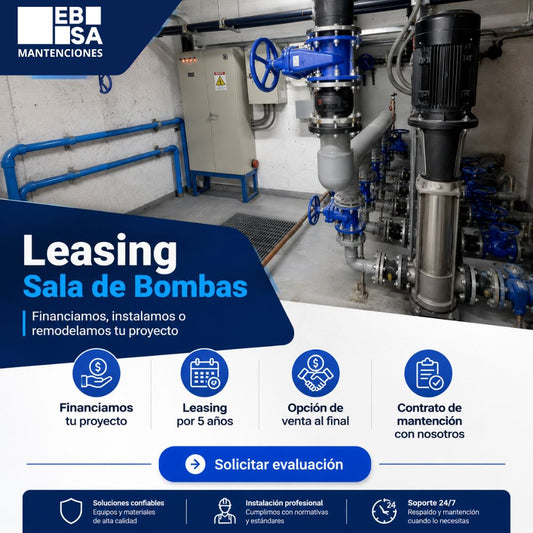 Leasing de Sala de Bombas con Mantención Incluida